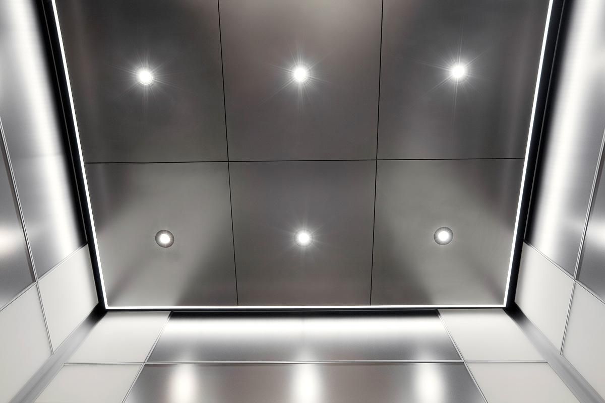 LEVELe-103 Elevator Interiors | Luz embutida, Painel de led, Refletor ...