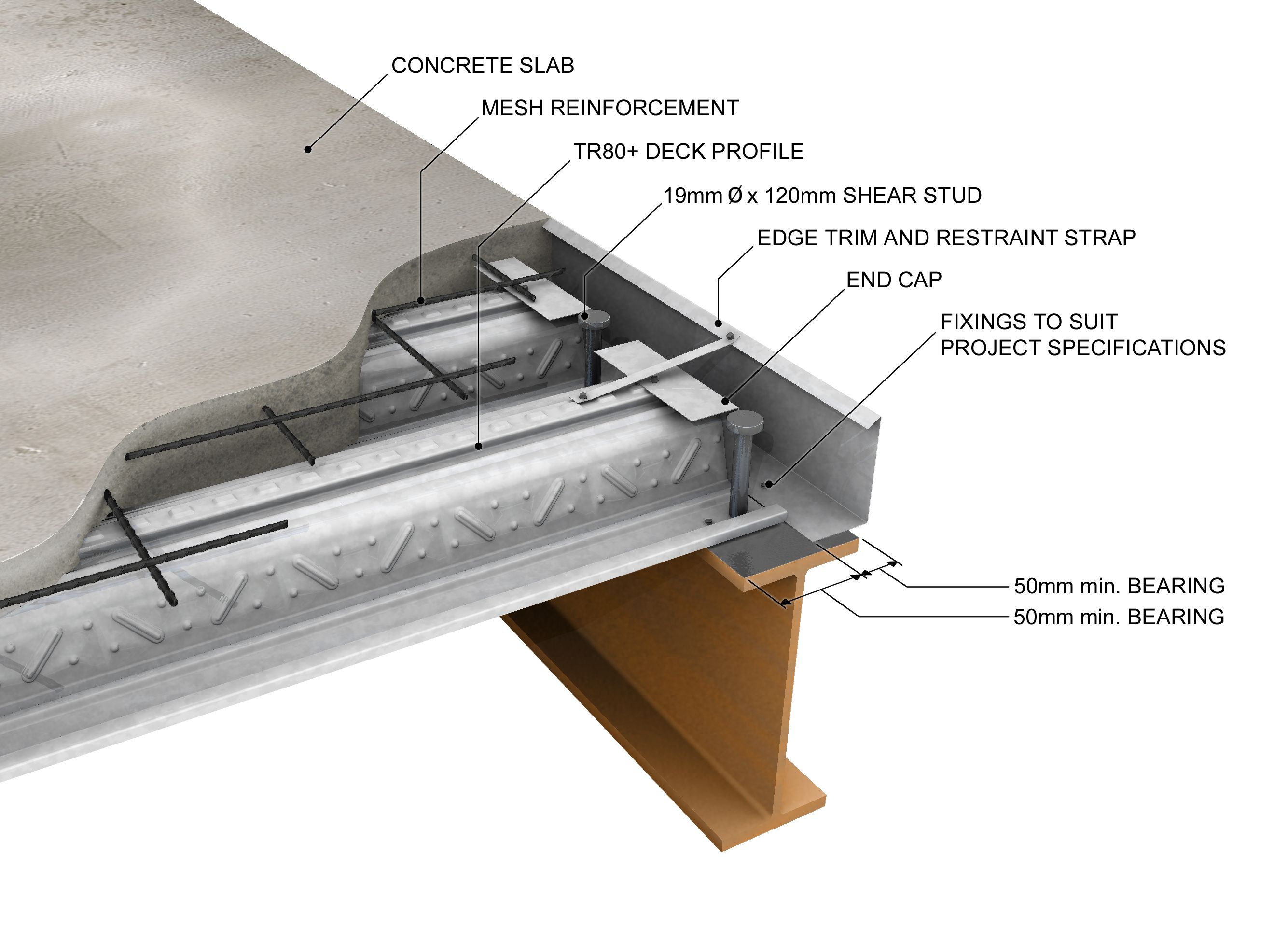 floor section - Google Search | Steel deck, Steel deck framing ...