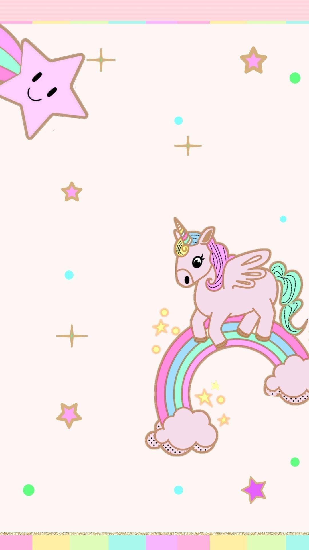 Wallpaper | Unicorn wallpaper, Cute rainbow unicorn, Kawaii wallpaper