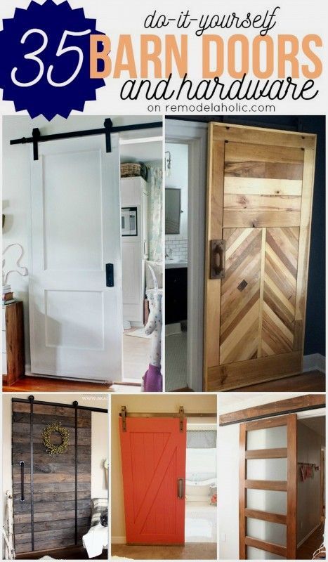 DIY Barn Doors - plus budget-friendly rolling door hardware options ...