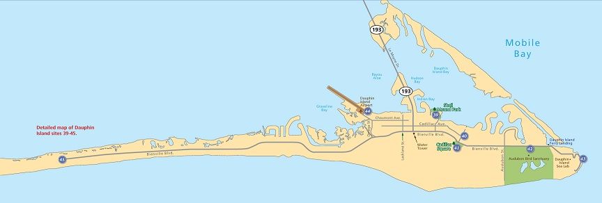 Dauphin Island Campground Map