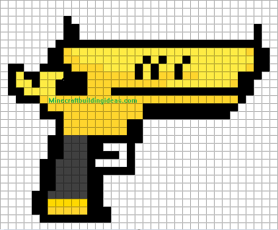 pixel art templates minecraft pixel art templates - pixel art armas de fortnite