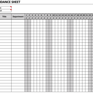 Employee Attendance Sheet | Grocery list template, Grocery price ...