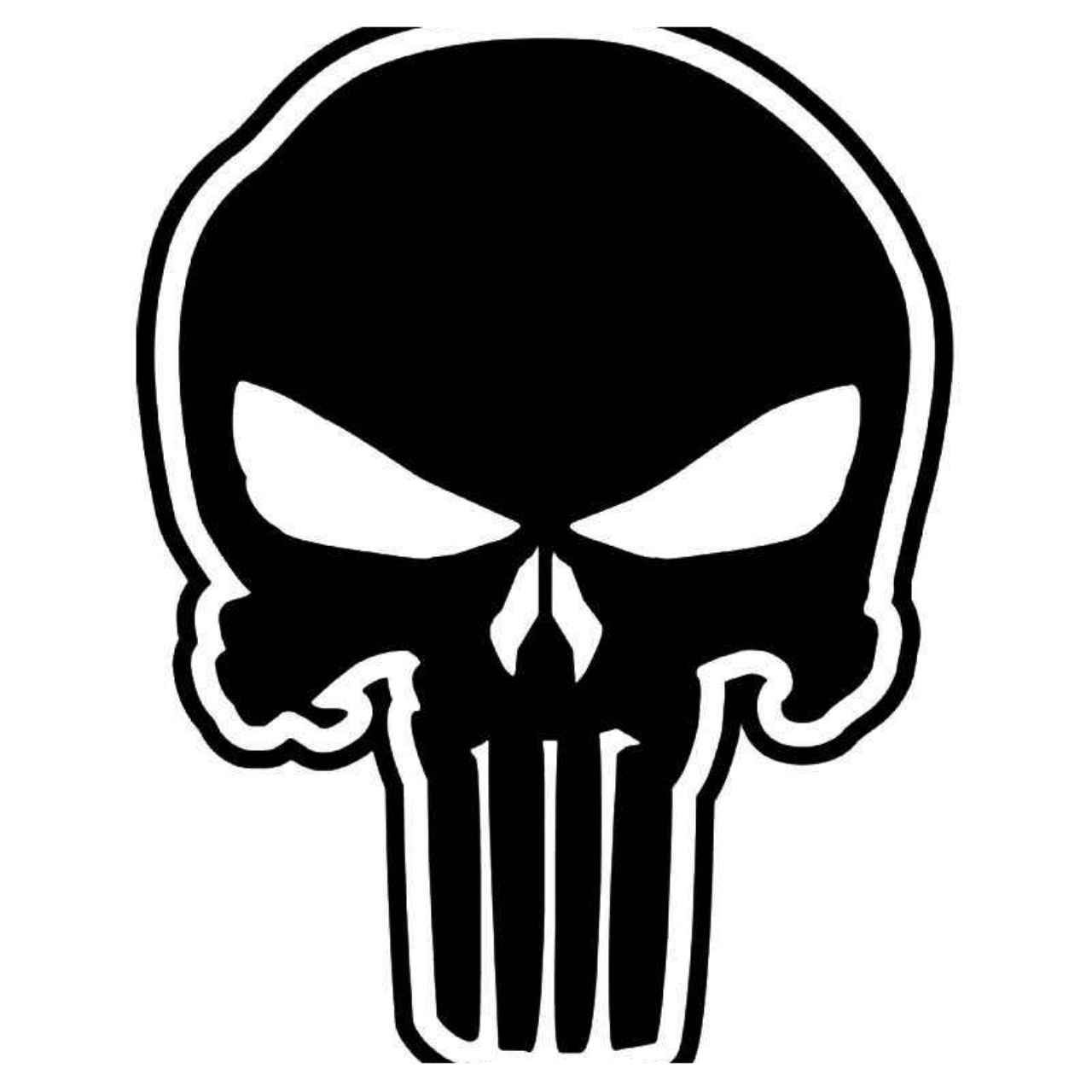 The Punisher Skull 4 Vinyl Decal Sticker | Vinyl decals, Punisher skull ...