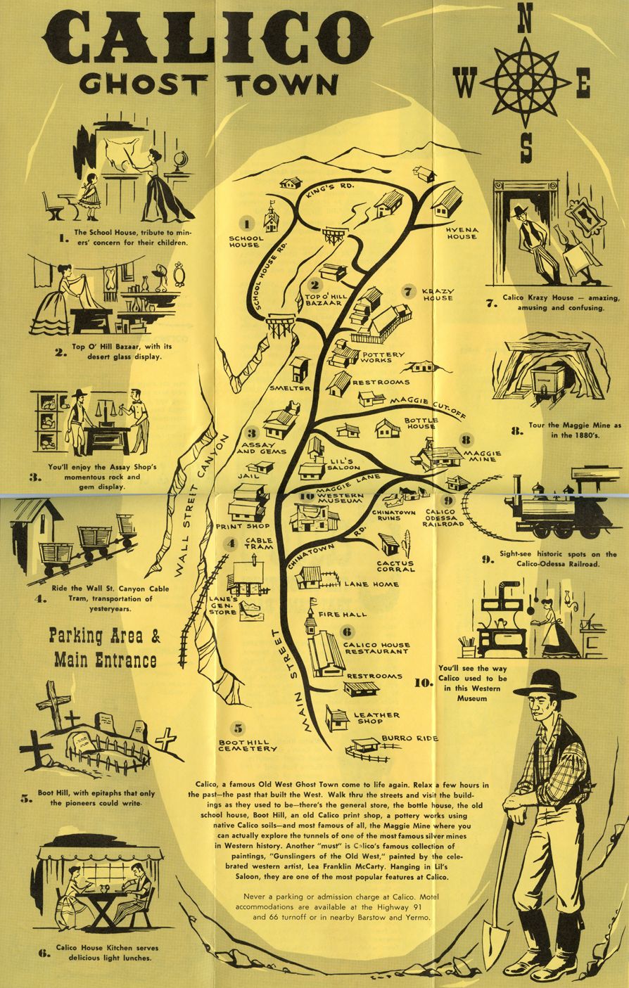 Calico Ghost Town Map