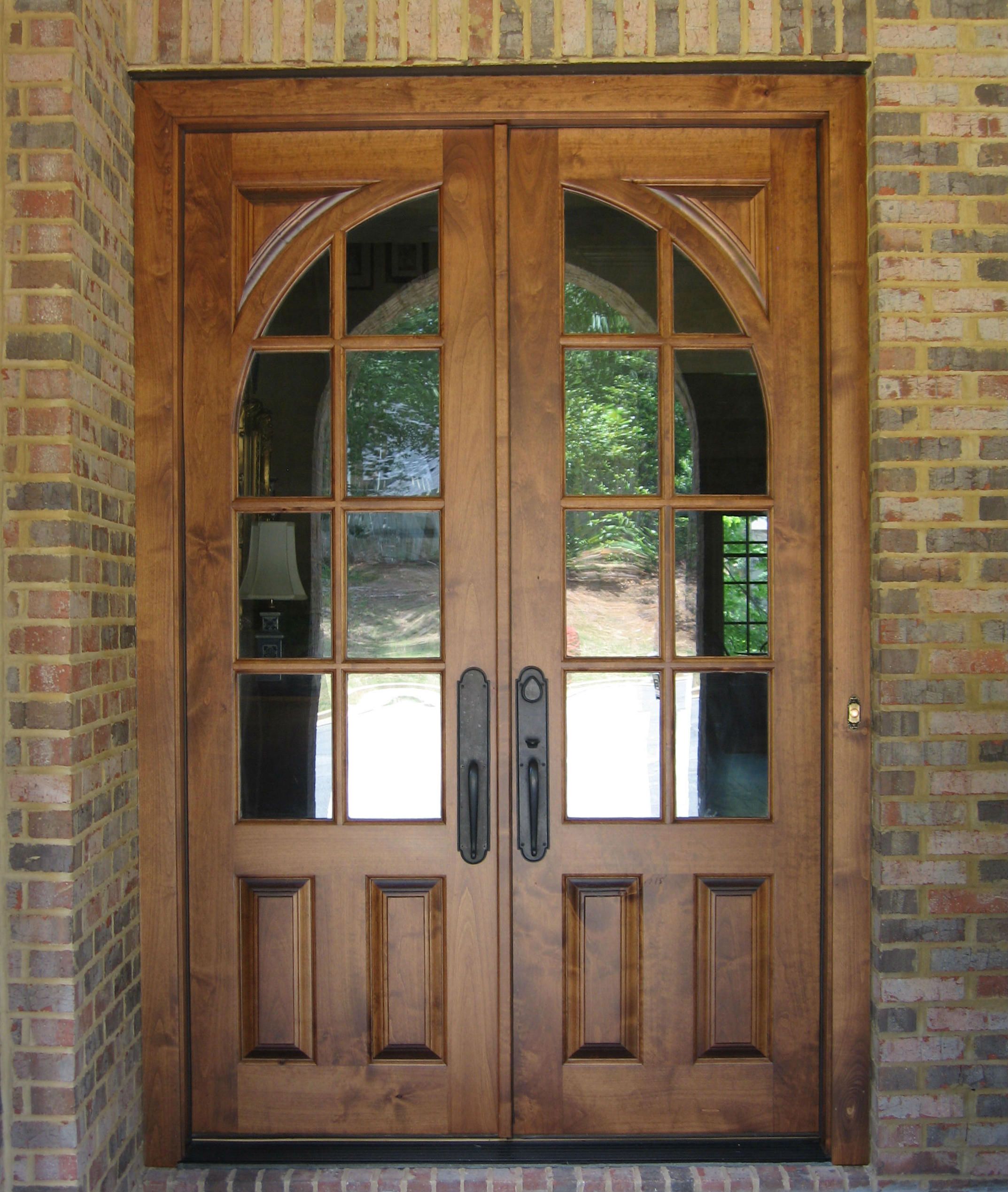 Custom French Country Double TDL Doors | Wood front entry doors, French ...