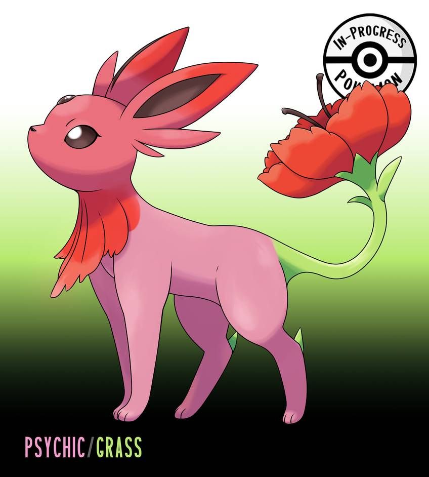 Dual-Type Eeveelutions - Poppeon (Psychic/Grass) by InProgressPokemon ...