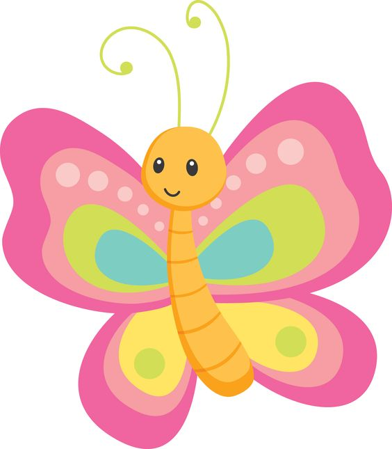 Colorful Cartoon Butterfly Art for Kids