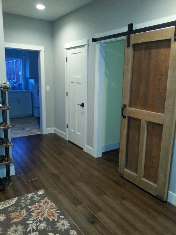 Sliding Barn door for half bath Barn Doors, Garage Doors, Craftsman ...