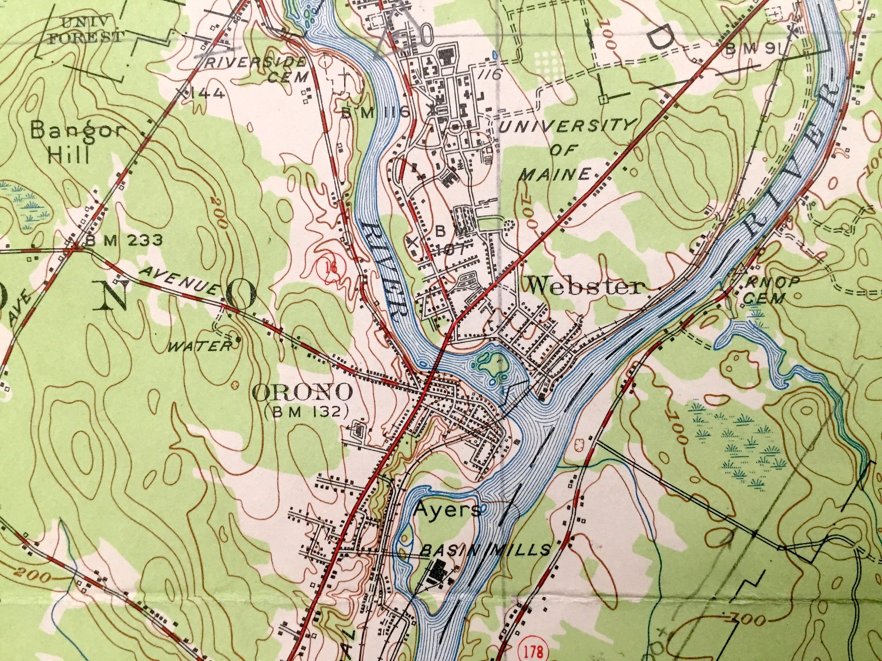 Orono Maine Map