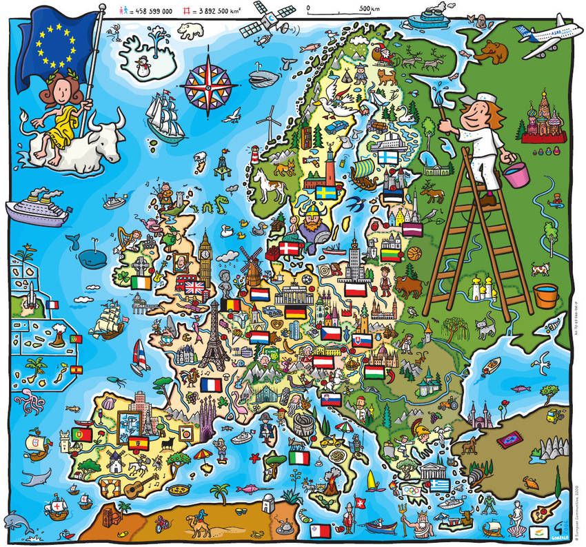 Europe for Kids Europe Map, Europe Travel, European Day Of Languages ...