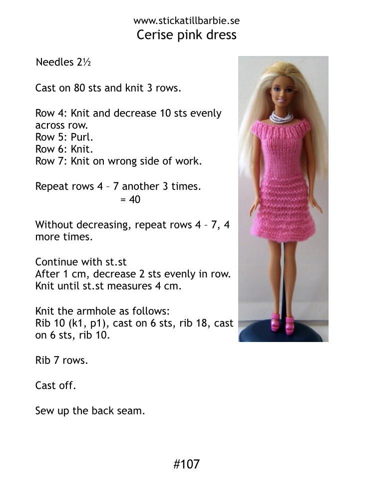 Pin on Free Pattern | Barbie doll clothing patterns, Barbie dress ...