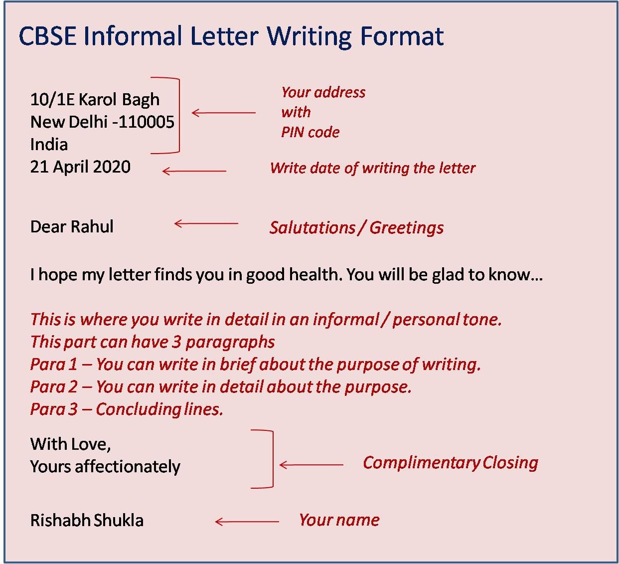 Letter writing format – Artofit