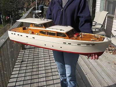 vintage chris craft 36ft motor yacht r.c. sterling model