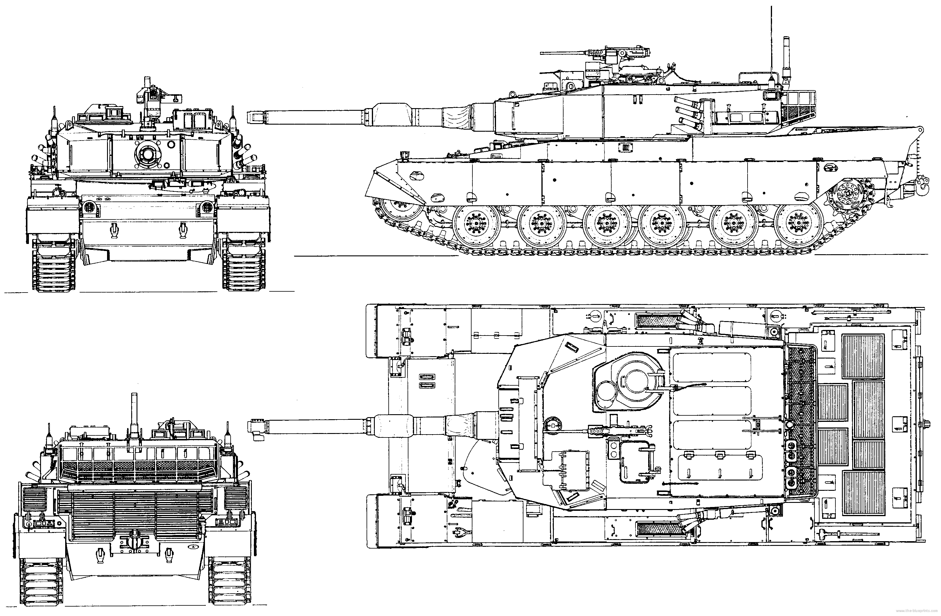 Type 90 Tank Blueprint