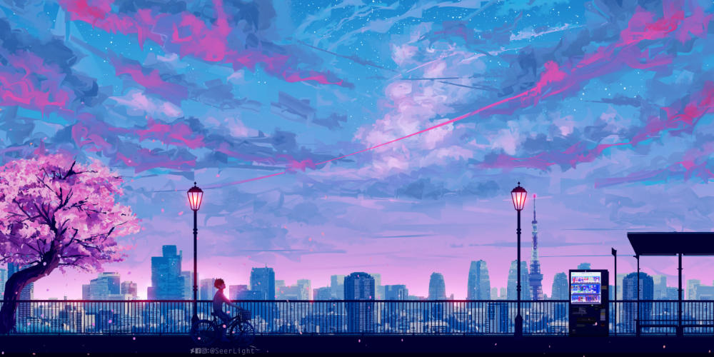 anime landscape - Buscar con Google | Cityscape wallpaper, Scenery ...