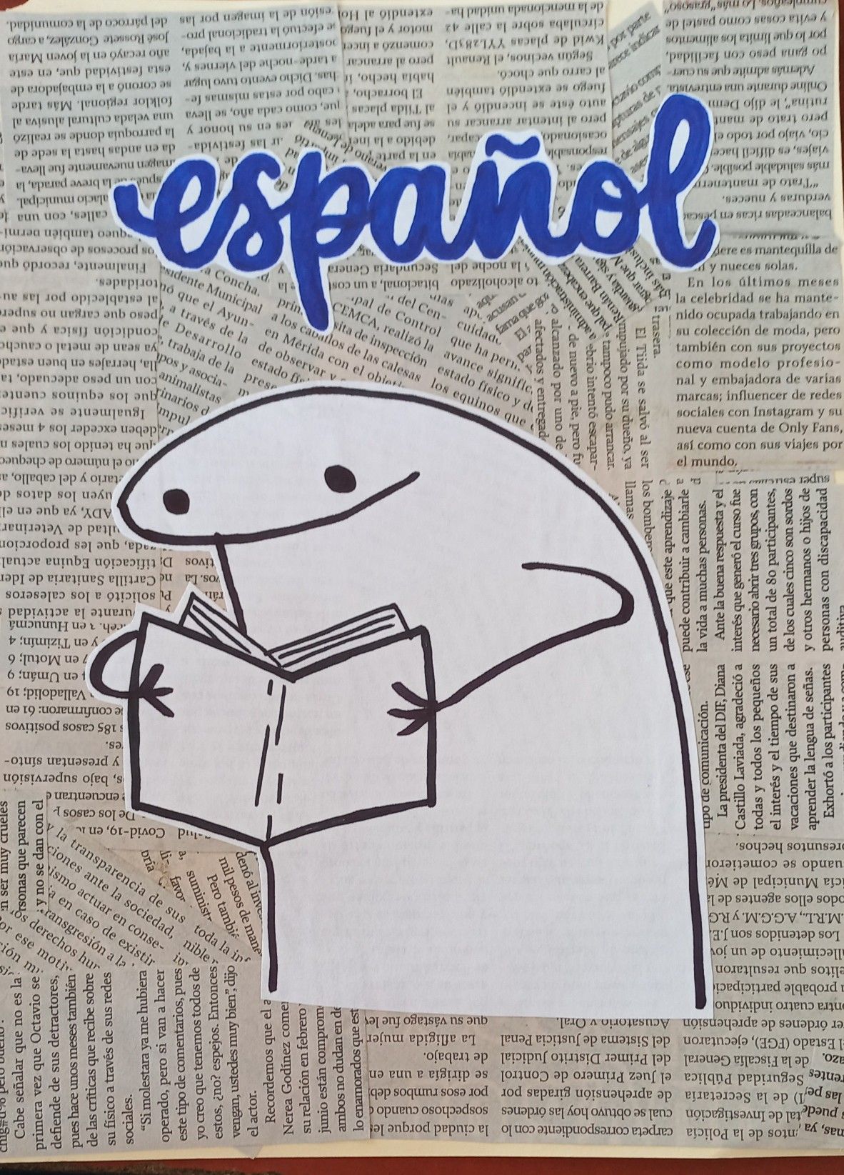 Portada español flork | Pegatina de libro, Hacer portadas de libros ...