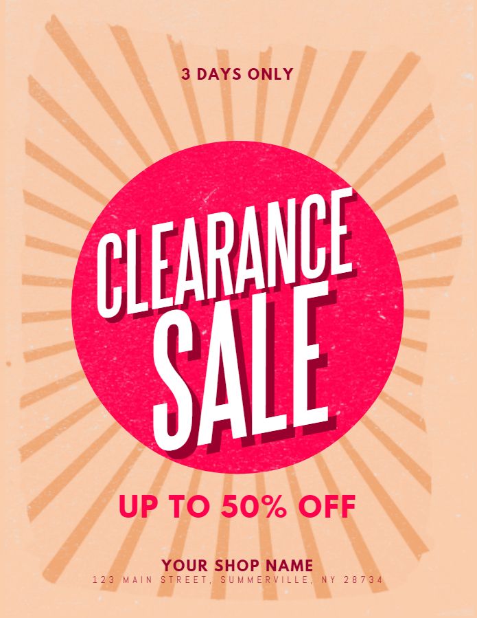 Clearance Sale Banner, Clearance Sale Poster, Creative Design Agency ...