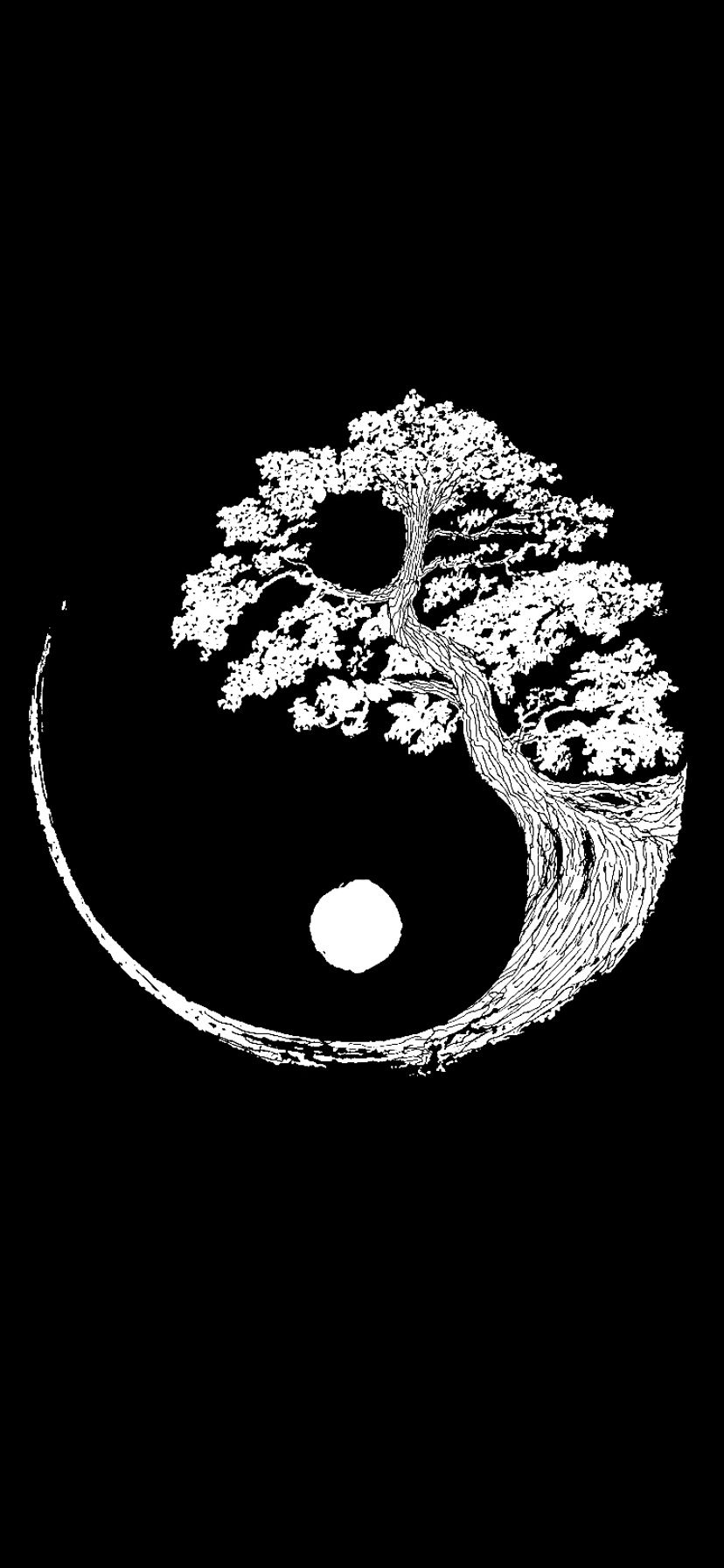 The balance of Yin and Yang desktop backgrounds In striking contrasts