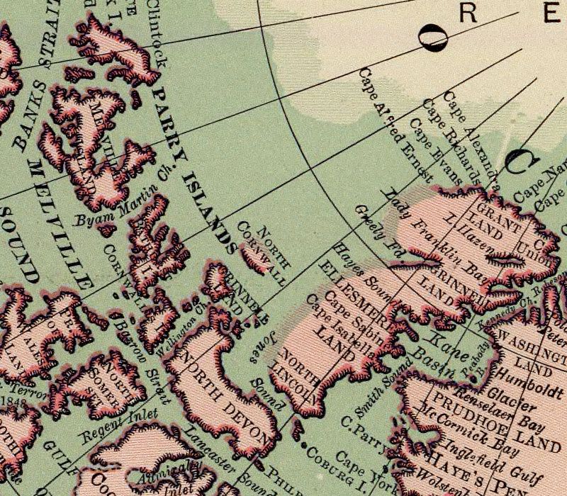 Polo Norte, Scale Map, Map Crafts, Old Map, Greenland, North Pole ...