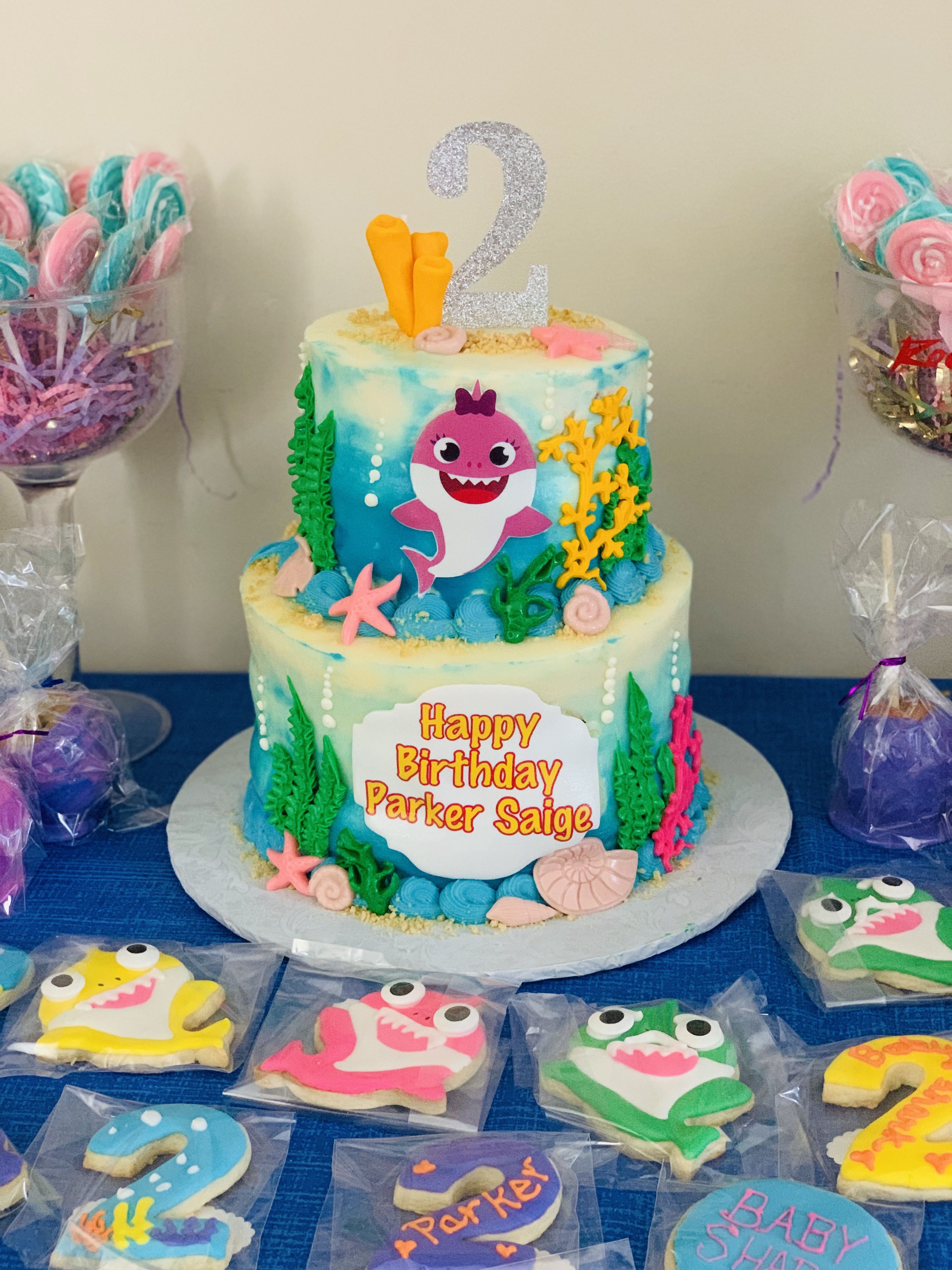 Baby Shark Girl Cake