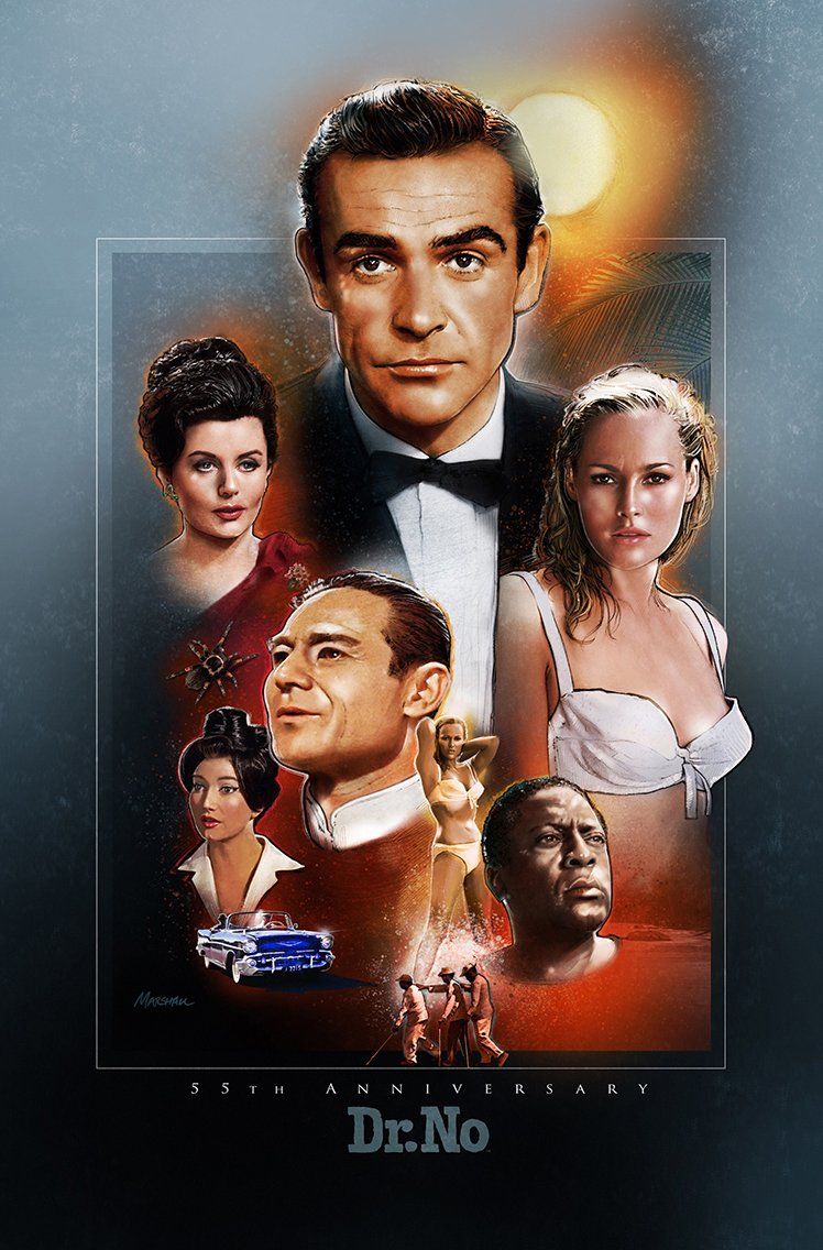 Sean Connery is James Bond in Ian Fleming's Dr. No. James Bond Movie ...