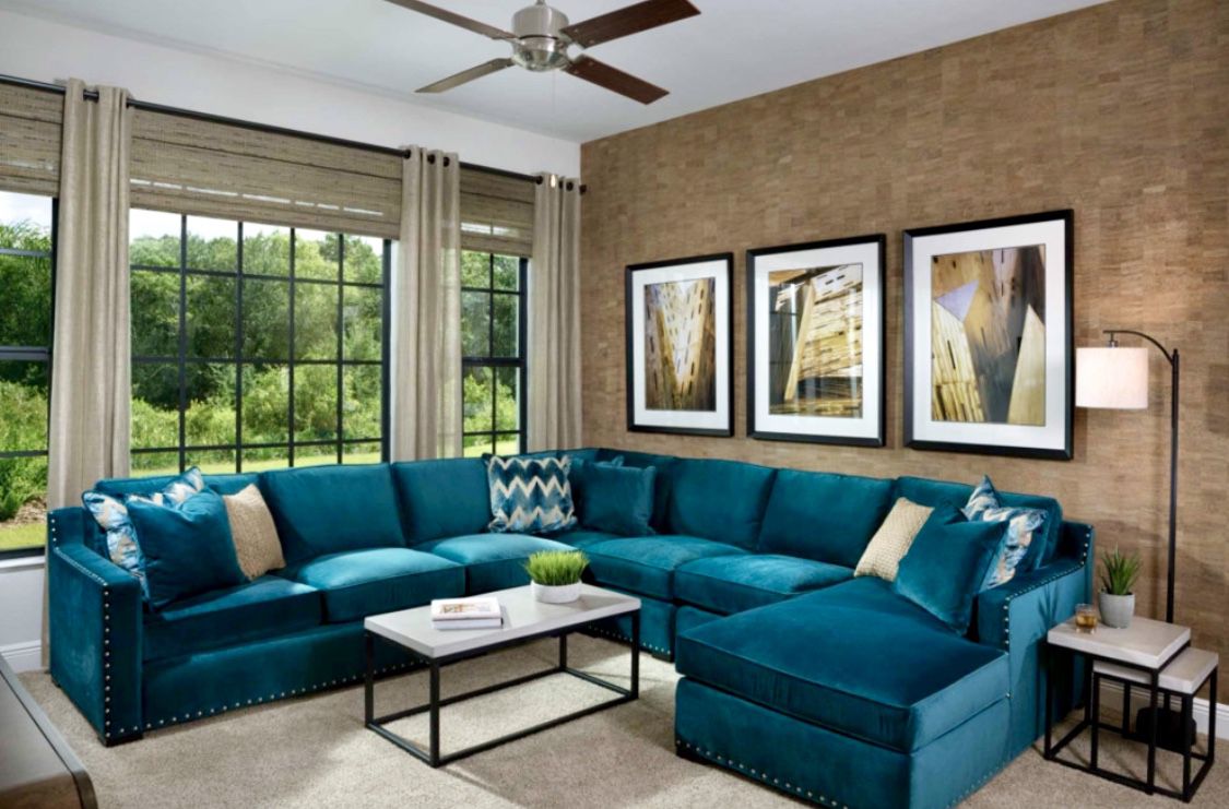 Teal Sectional Sofa Mila Teal Velvet Left Chaise Sectional Living Room