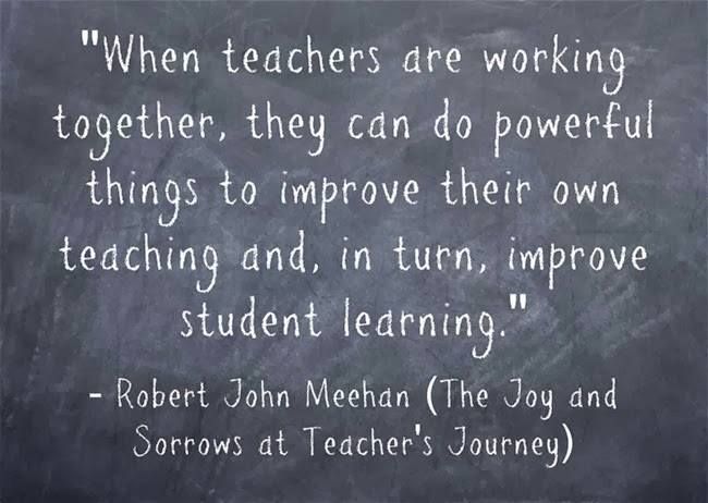 When teachers are working together... | Teacher appreciation quotes