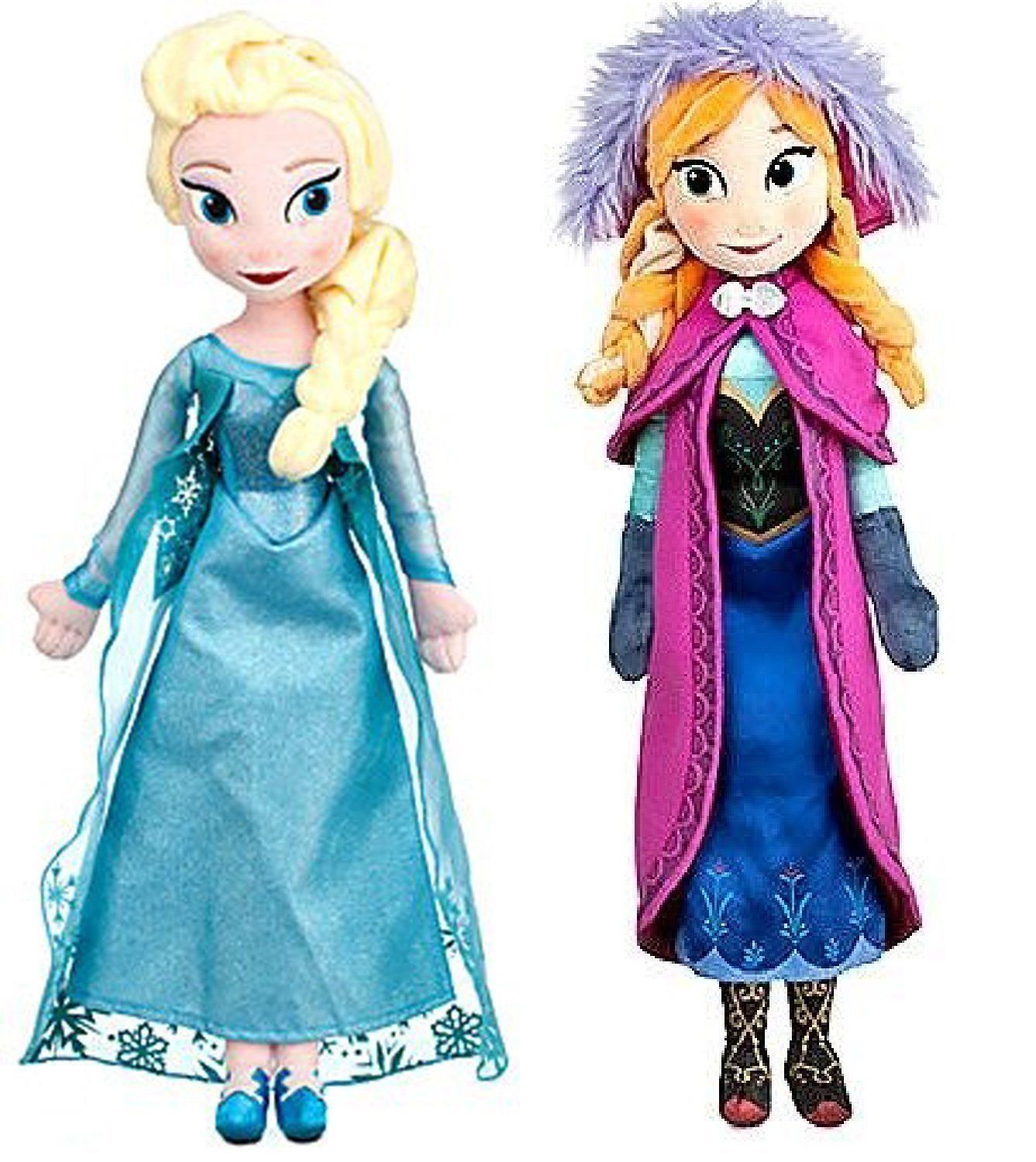 Disney Frozen Princess Elsa & Anna Doll Set Featuring 20