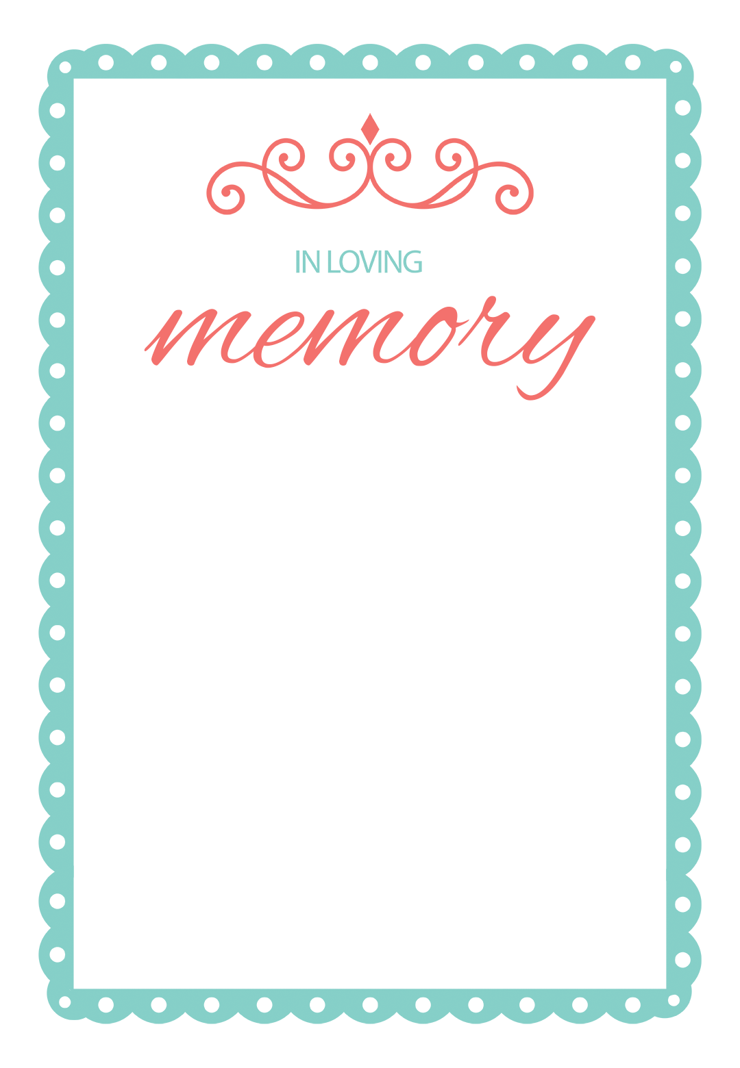 Free Printable In Loving Memory Cards - Printable Templates