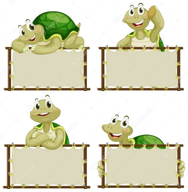 Turtle a4 page borders sb11924 – Artofit