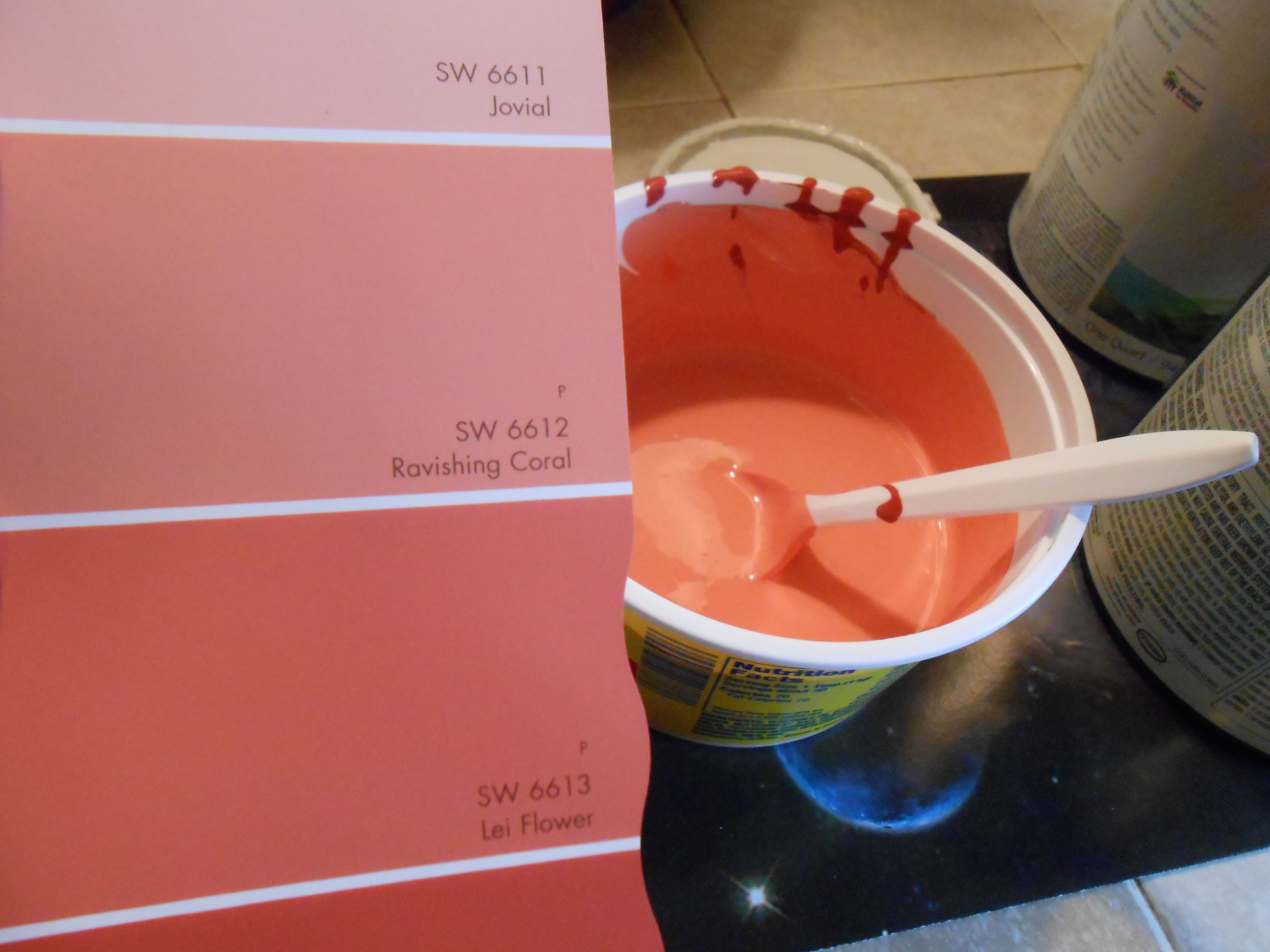 Coral Paint Color Chart