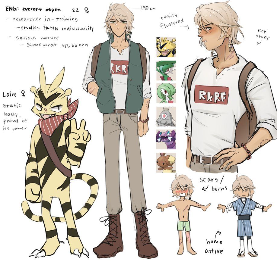 pkmn oc: everett [bio] by seungcheol | Pokemon oc, Character bio ...