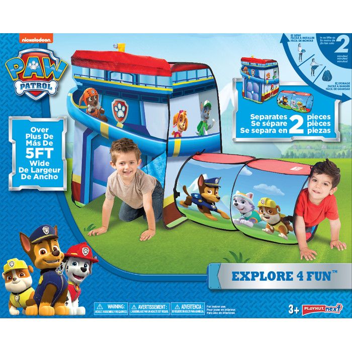 Playhut Paw Patrol Explore 4 Fun Play Tent & Reviews | Wayfair | Boys ...