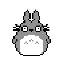 Easy Pixel Art Totoro - estrelaspessoais