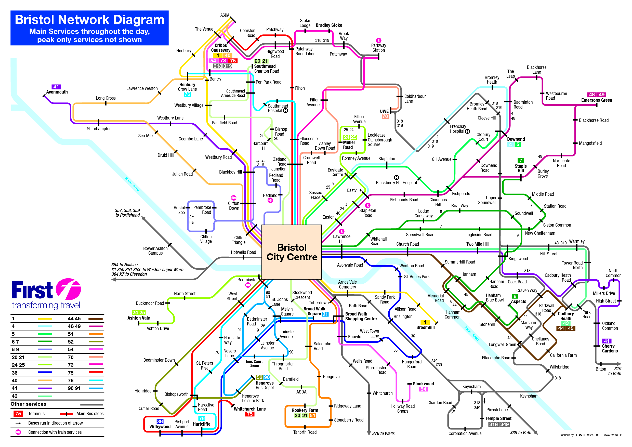 14 Bus Route Map