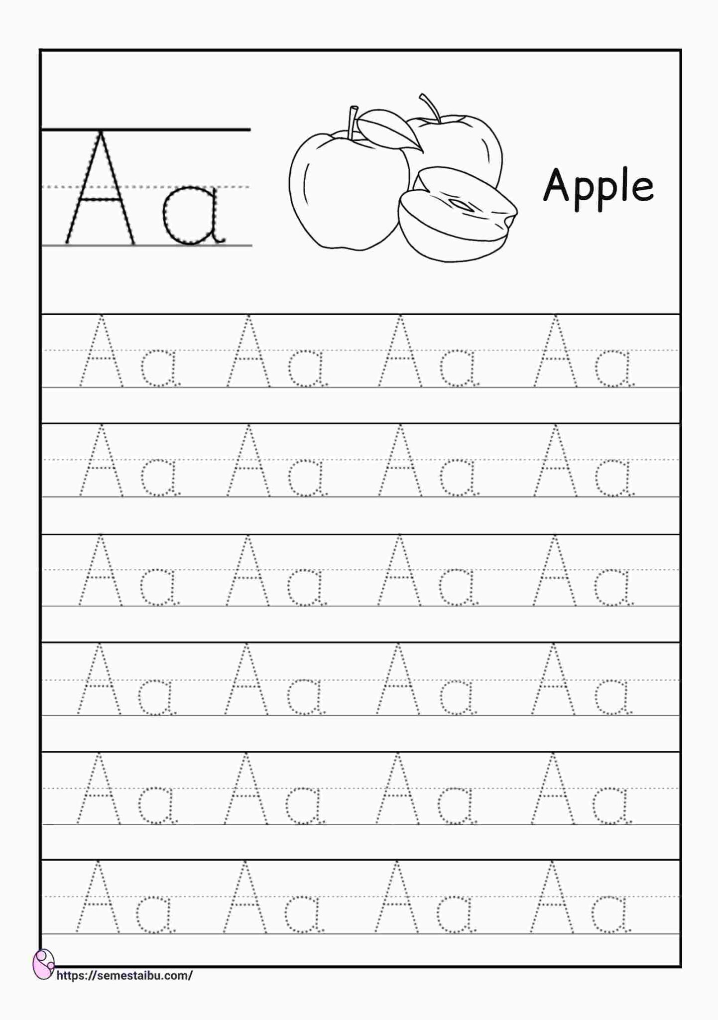 Letter Tracing (A to Z) | Kindergarten Worksheets | Free Printable ...