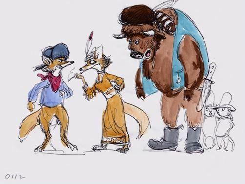 Unused Western Version of Robin Hood Concept Art