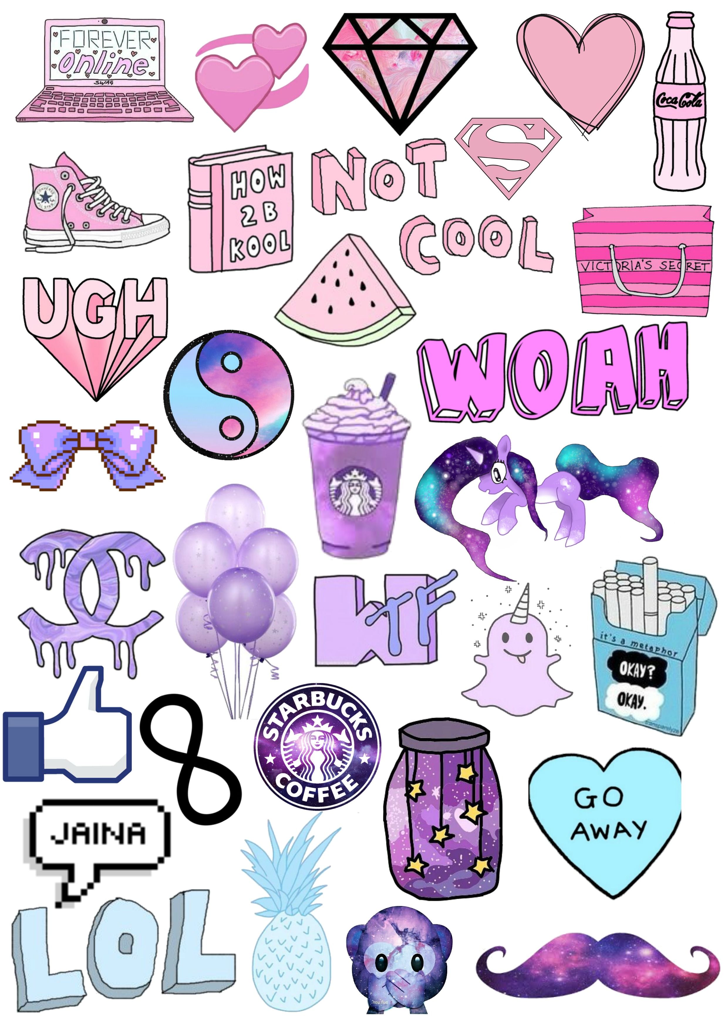 Cute Aesthetic Stickers Printable