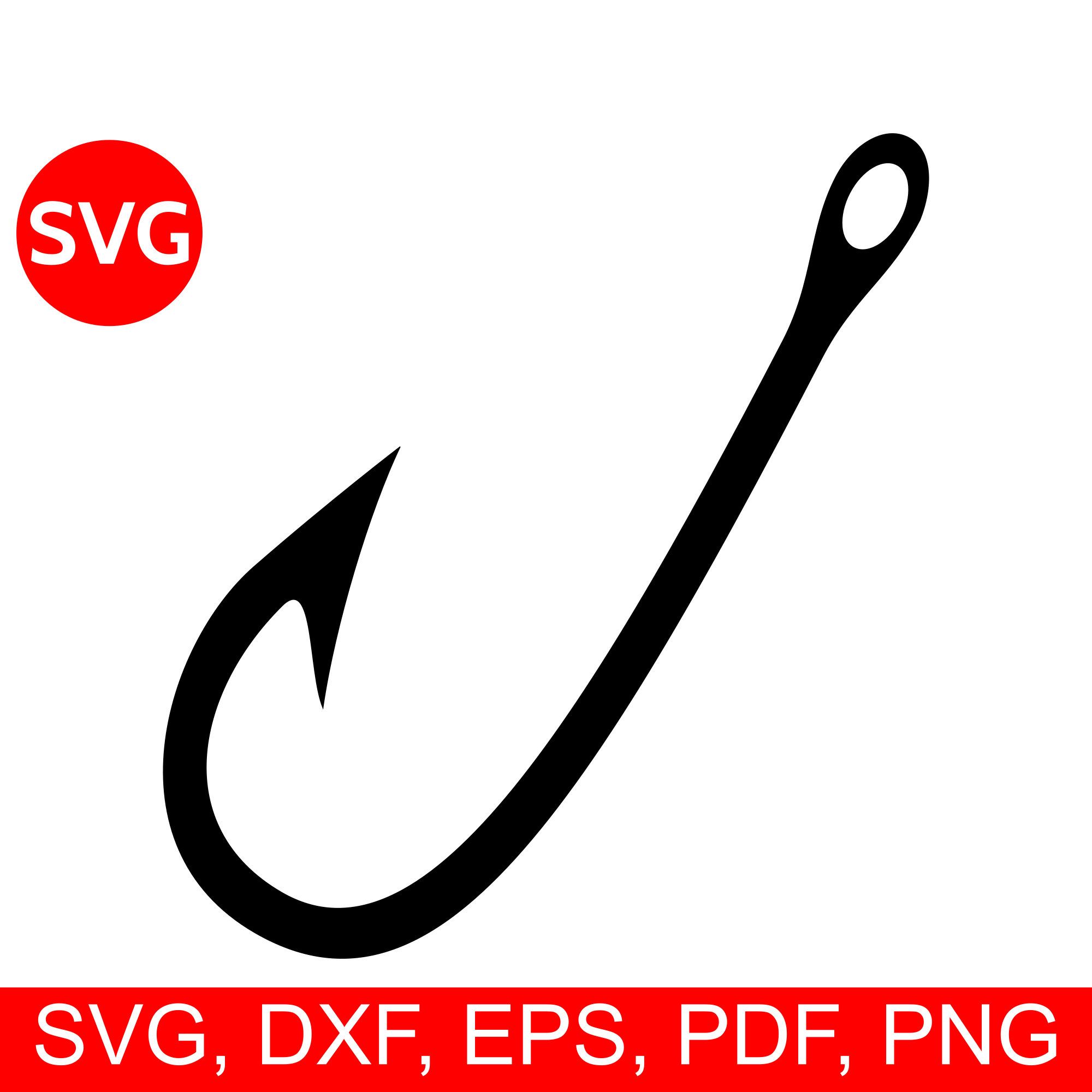 Download Fishing Hook SVG File for Cricut and Silhouette | Fishing ...