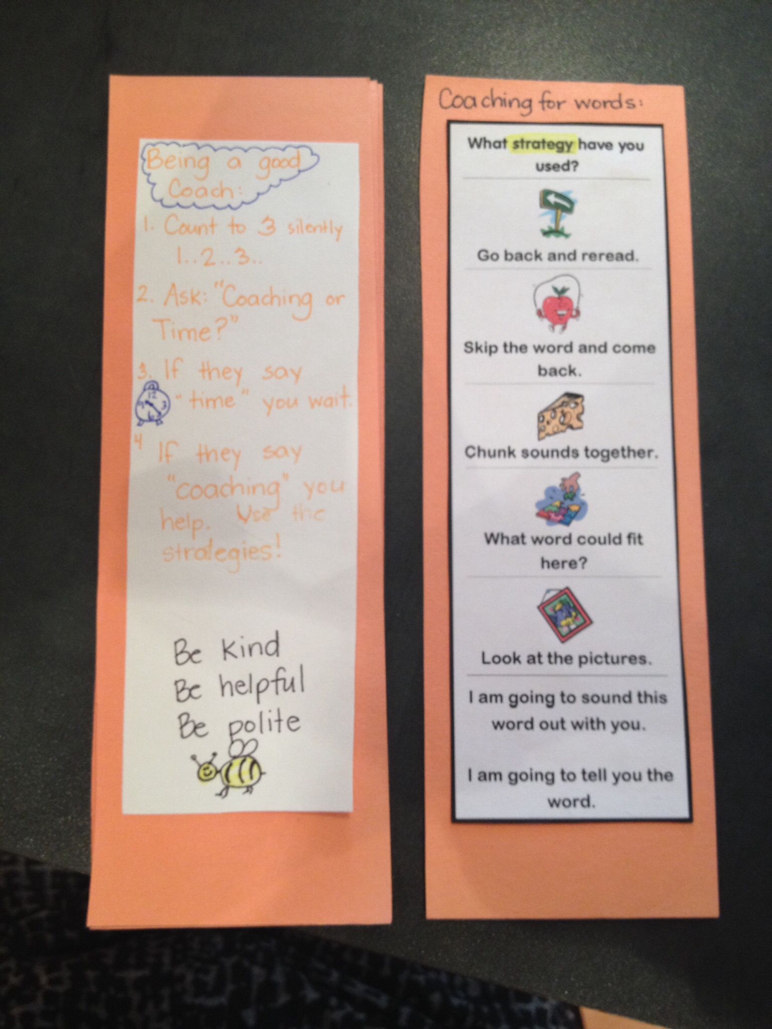 Read to Someone coaching bookmark front and back | Read to someone ...