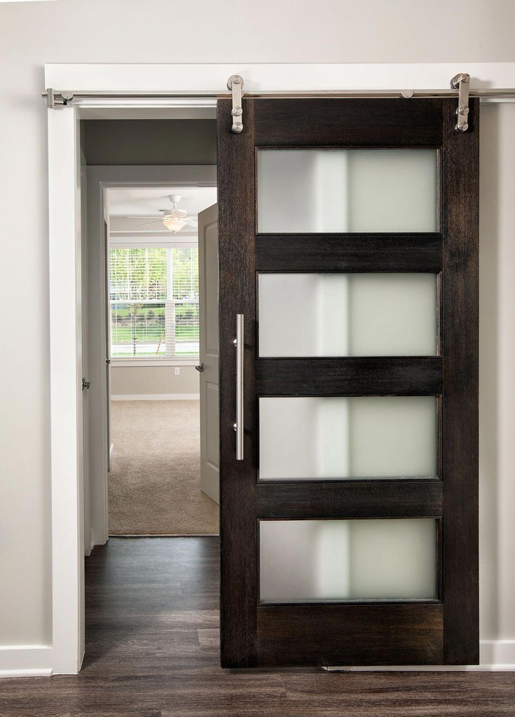 Single sliding barn door | Barn doors sliding, Modern barn door, Glass ...