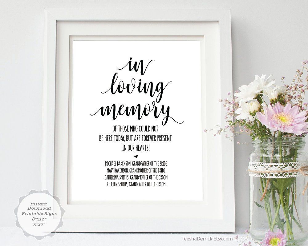 In Loving Memory Template Free