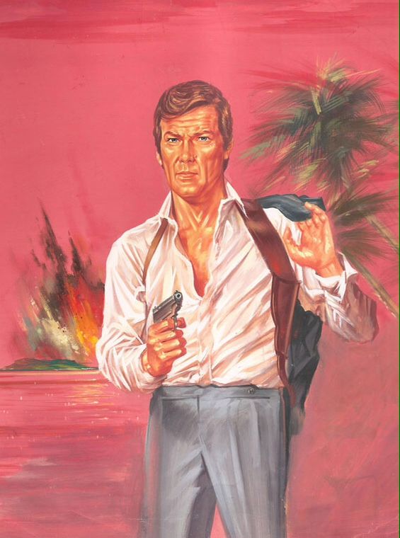 Roger Moore as 007. | James bond books, James bond actors, James bond ...