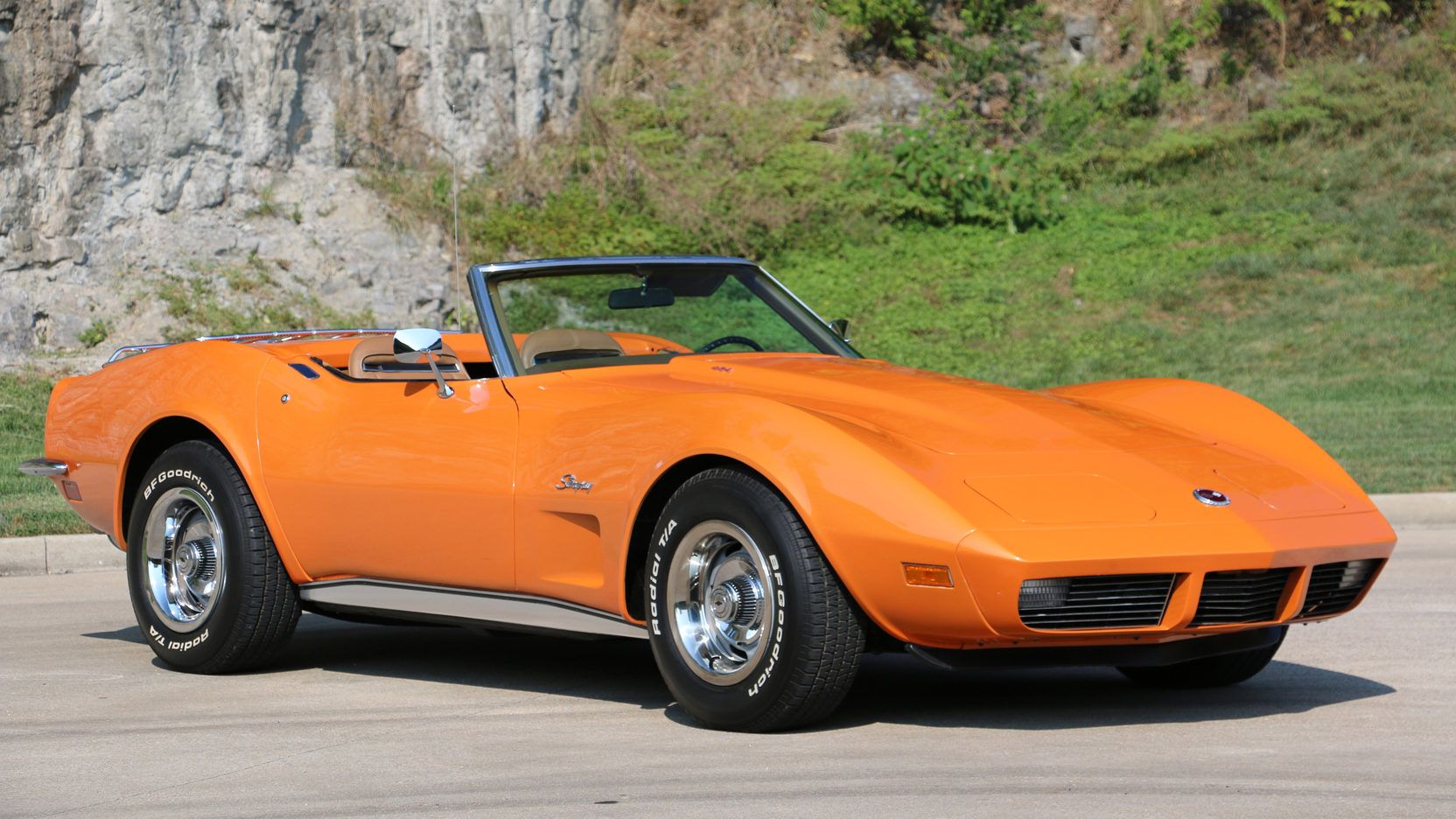 1973 Chevrolet Corvette Convertible presented as Lot F77 at Dallas, TX ...