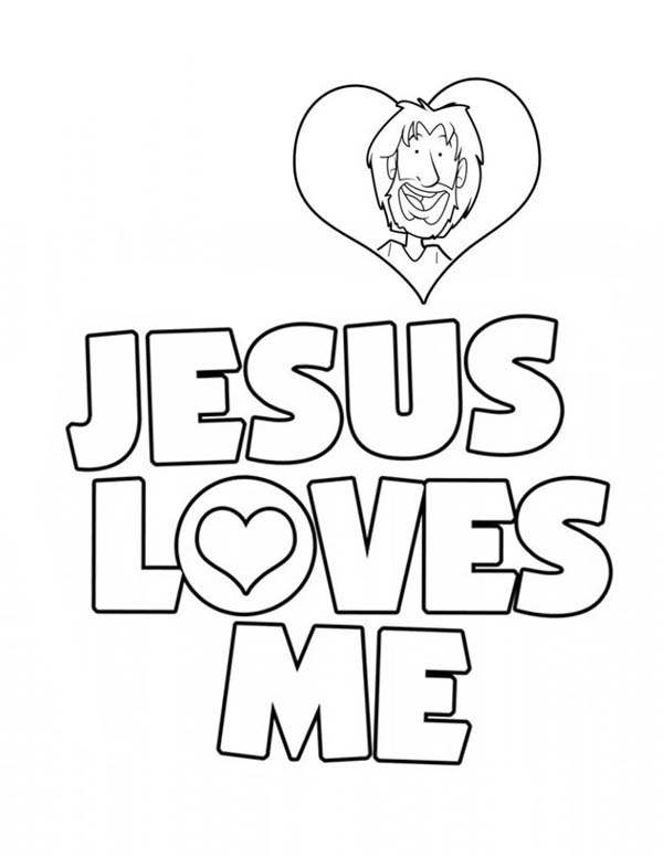 Jesus Love Me Sticker Coloring Page : Color Luna Jesus Coloring Pages ...