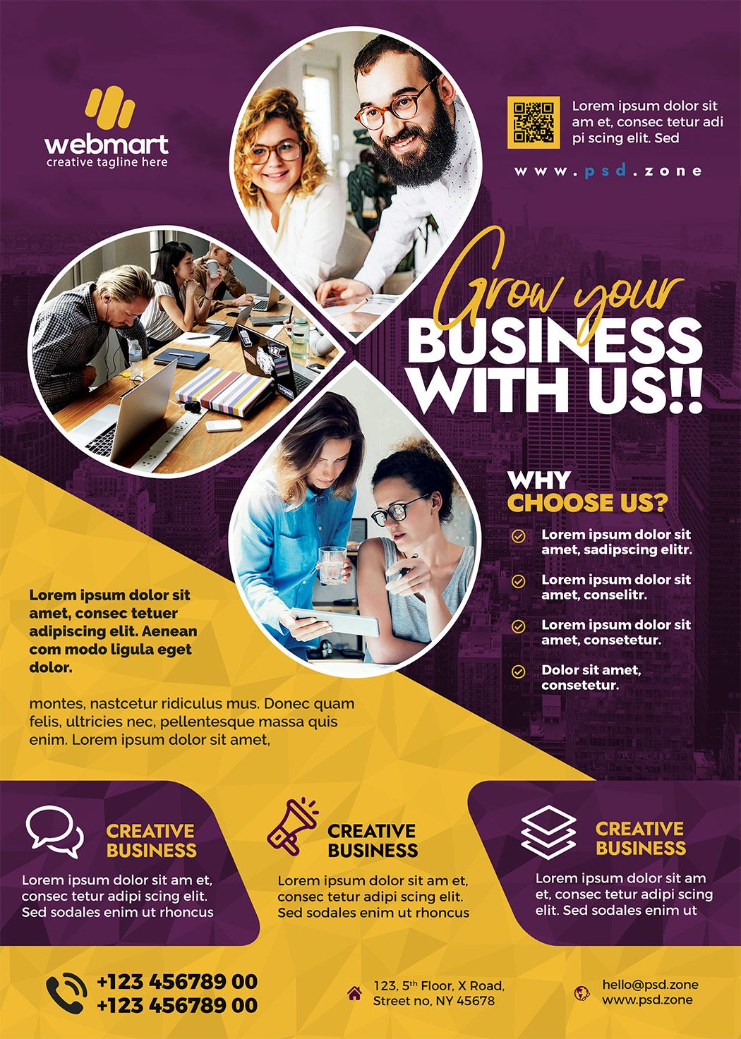 Business Promotion Flyer PSD Design - PSD Zone | Flyer and poster ...