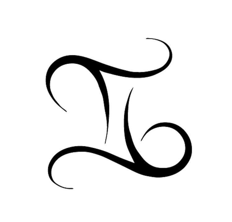 Gemini Sign Tattoo, Gemini Tattoo Designs, Gemini Symbol, Zodiac Sign ...