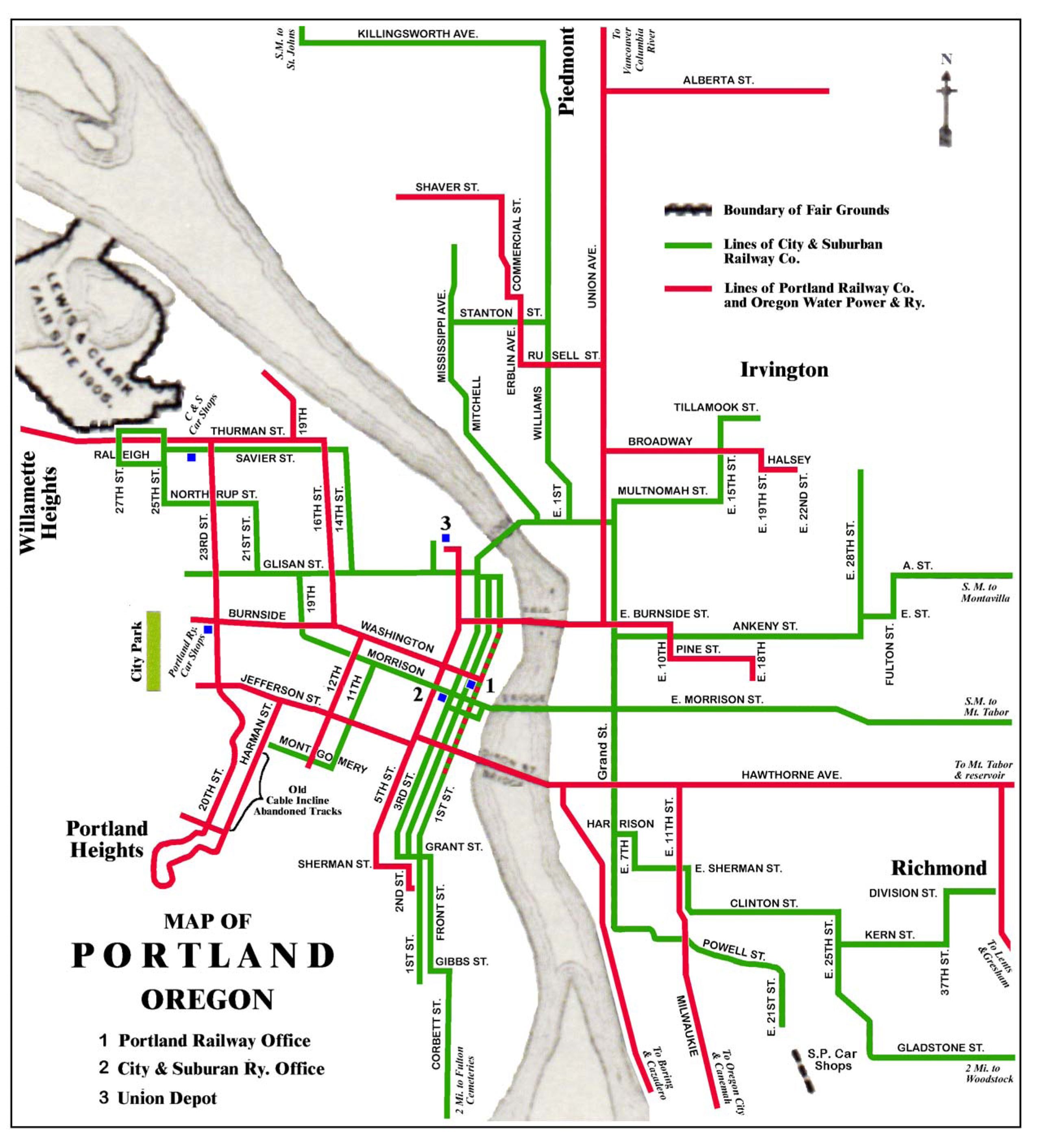 Portland streetcar system Oregon City, Portland Oregon, City Layout ...