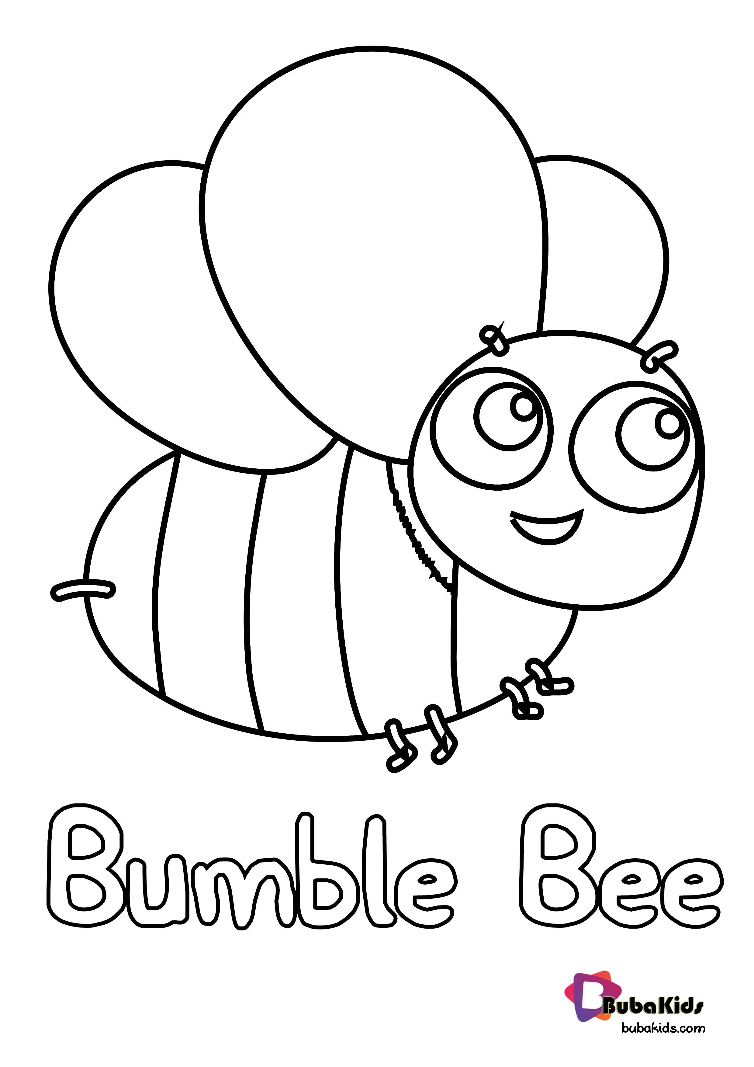 Bumble Bee Coloring Page Bubakids animalcoloring, Bumblebee #animal # ...